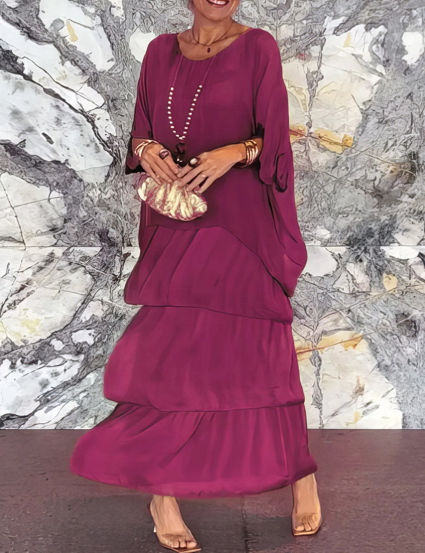 Robe Artistique Ample | Élégante & Confortable